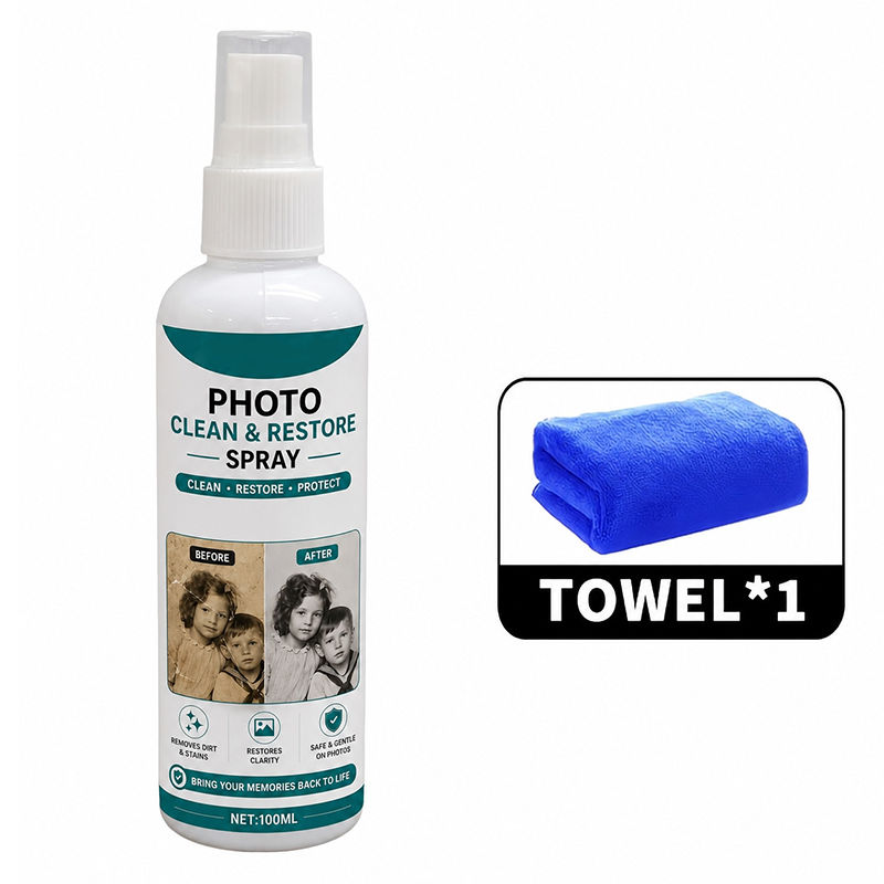 Spray Nettoyant & Restaurateur pour Photos