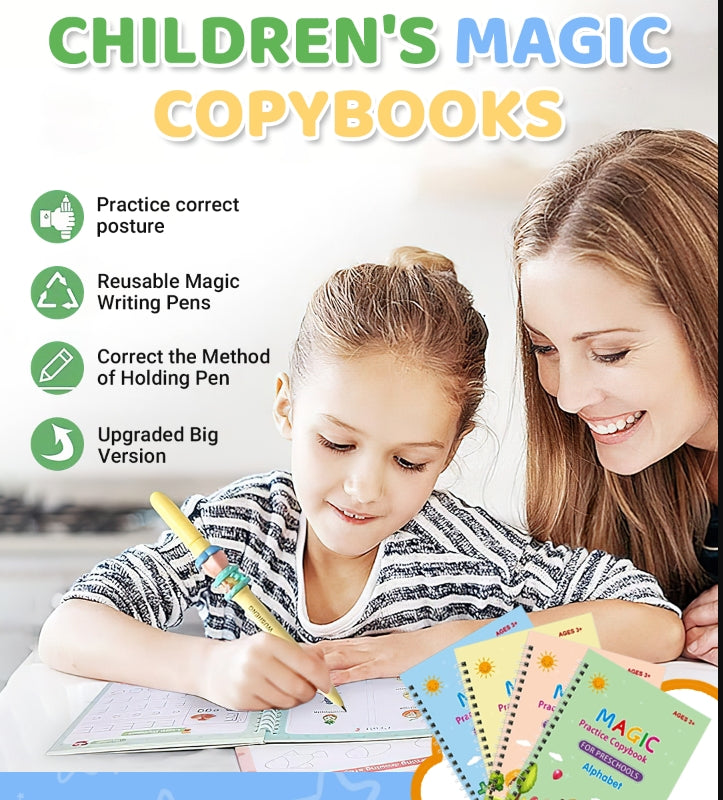 Cahiers d'écriture magiques pour enfants