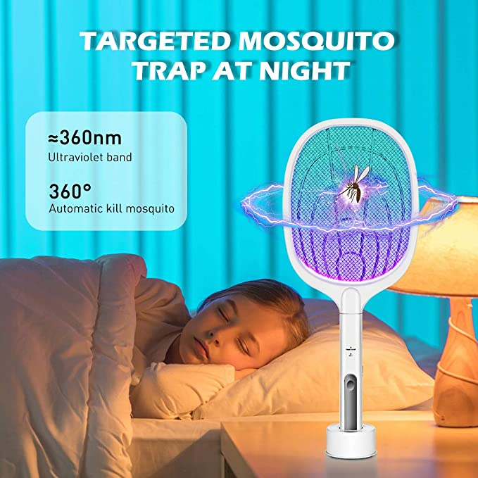 Tapette électrique anti-moustiques rechargeable