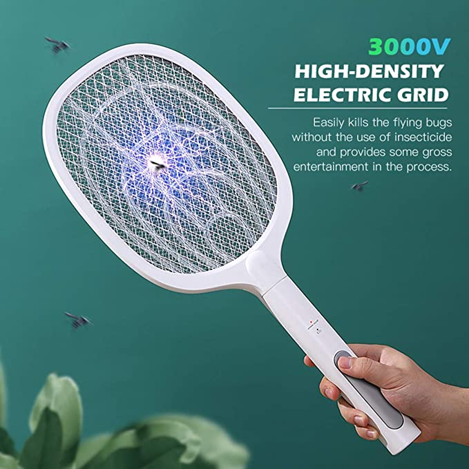 Tapette électrique anti-moustiques rechargeable