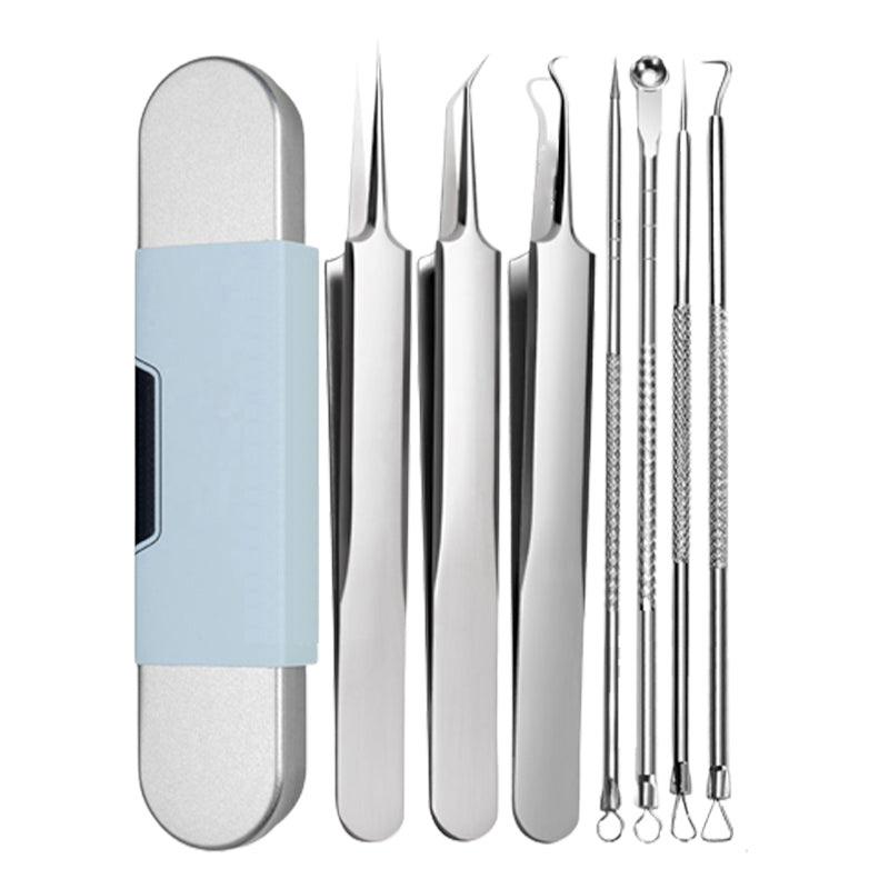 Kit d'outils tire-comédons en acier inoxydable
