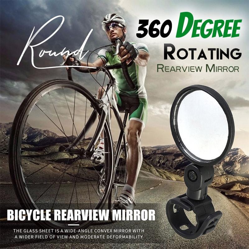 Rétroviseur de vélo réglable à 360° – Installation facile et vue arrière claire
