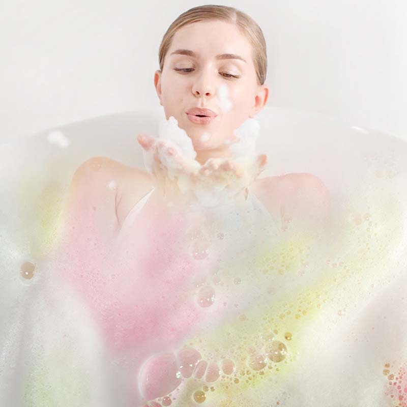 Bombe de bain colorée en forme amusante