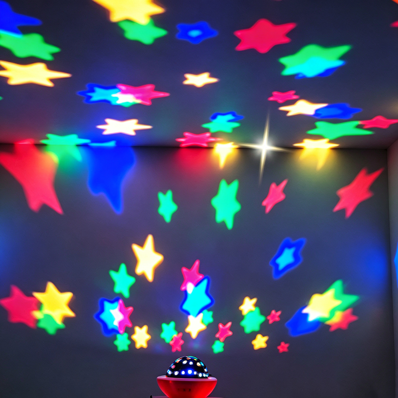 Veilleuse de projecteur Galaxy 2-en-1 avec films de projection