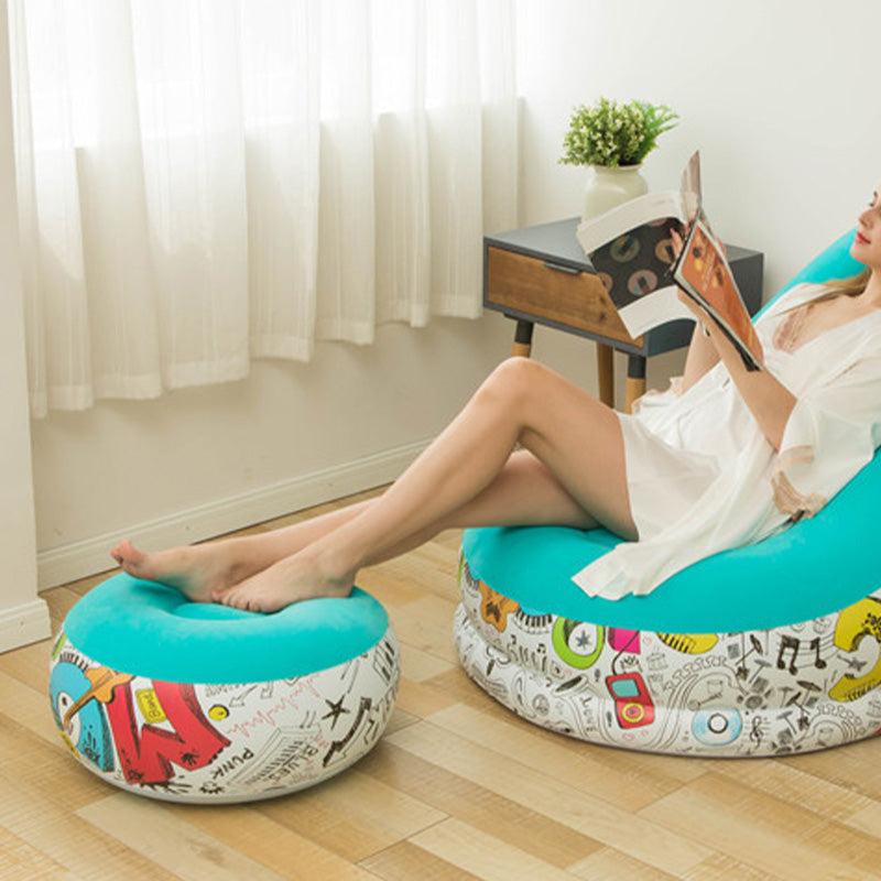 [Cadeau attentionné] Fauteuil poire gonflable épaissi pour adultes avec repose-pieds