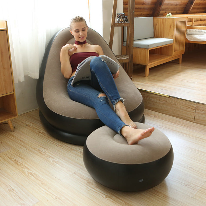 [Cadeau attentionné] Fauteuil poire gonflable épaissi pour adultes avec repose-pieds
