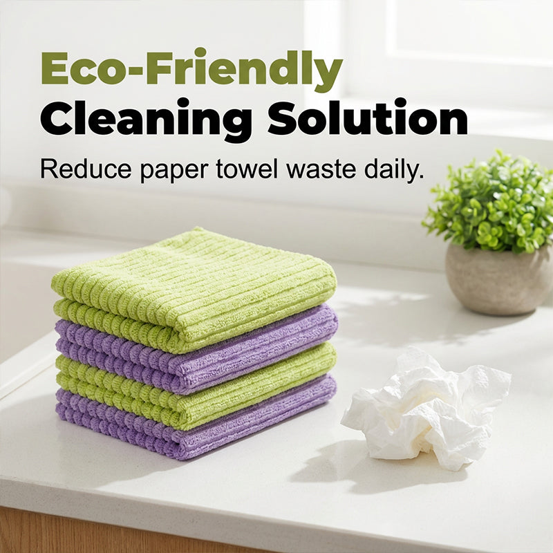 Rouleau de chiffons de nettoyage prédécoupés – Feuilles ultra-absorbantes et non pelucheuses