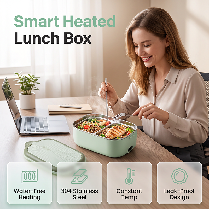 Boîte à lunch électrique chauffante portable sans eau