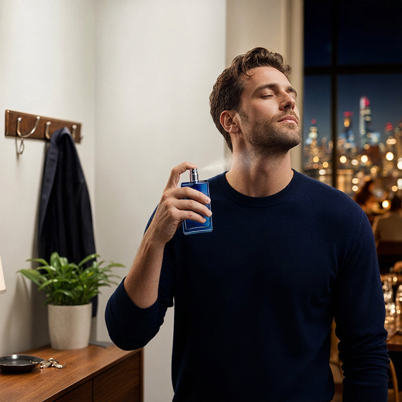 Eau de Parfum pour homme 90 ml | Spray longue durée parfum agrumes frais et aquatique | Parfum de luxe arabe pour lui | Meilleur parfum cadeau pour homme |