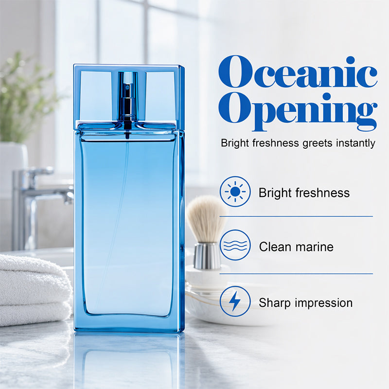 Eau de Parfum pour homme 90 ml | Spray longue durée parfum agrumes frais et aquatique | Parfum de luxe arabe pour lui | Meilleur parfum cadeau pour homme |