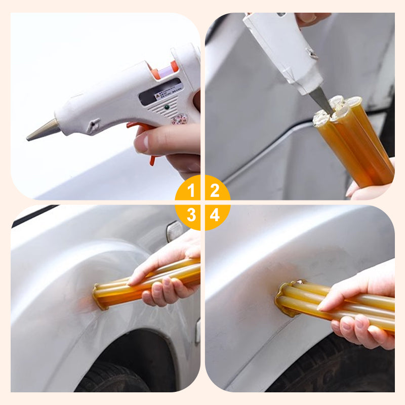 Réparez les bosses de votre voiture sans effort ! Bâton de colle pour débosselage sans peinture