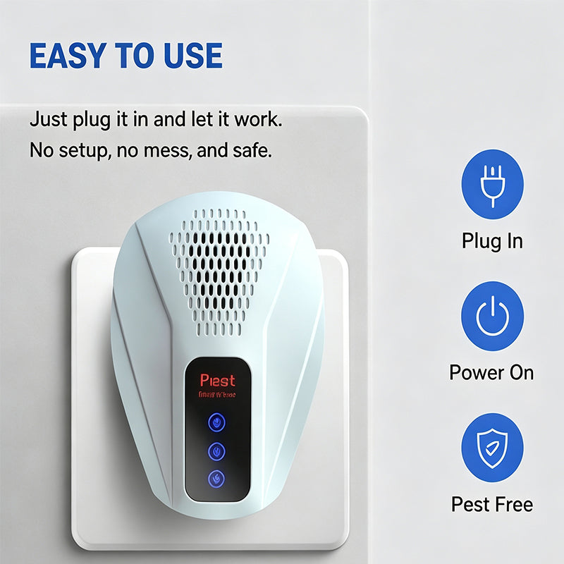 Répulsif de souris silencieux à ultrasons à 360°