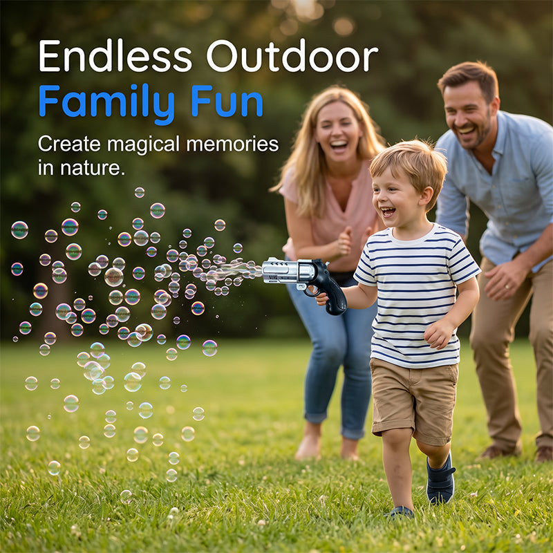 Pistolet à Bulles Électrique d'Extérieur pour Enfants