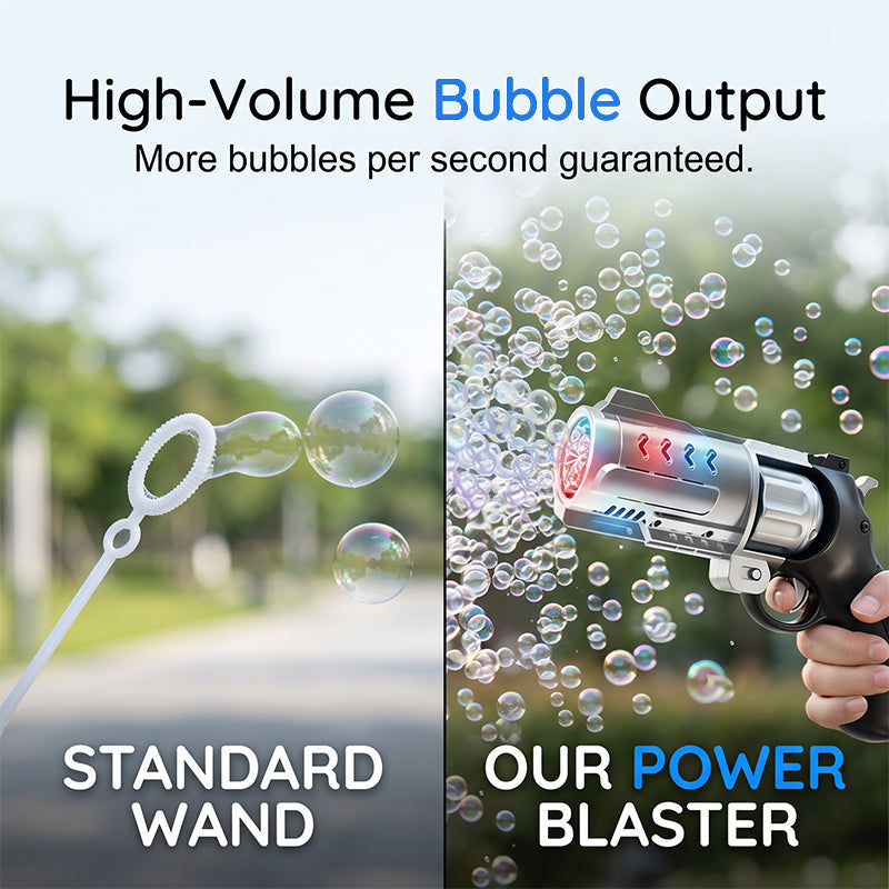 Pistolet à Bulles Électrique d'Extérieur pour Enfants