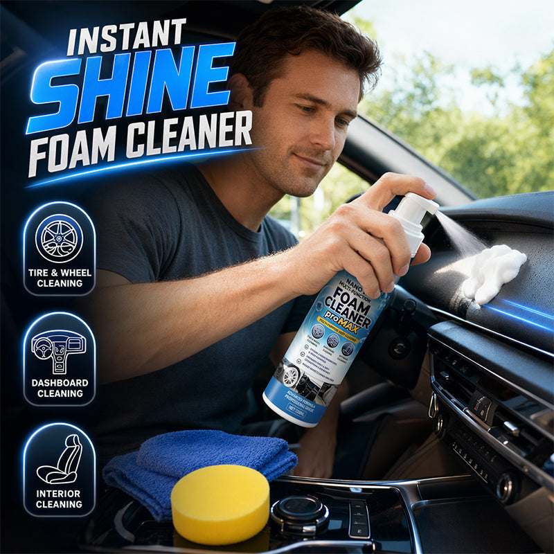 Nettoyant Mousse Multi-Fonctionnel pour Cuir et Vinyle d'Intérieur de Voiture 50ml