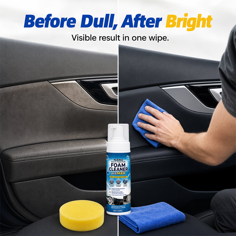 Nettoyant Mousse Multi-Fonctionnel pour Cuir et Vinyle d'Intérieur de Voiture 50ml