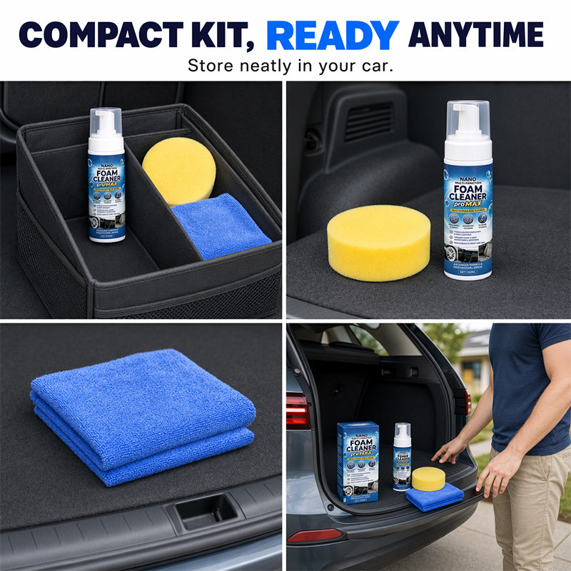 Nettoyant Mousse Multi-Fonctionnel pour Cuir et Vinyle d'Intérieur de Voiture 50ml
