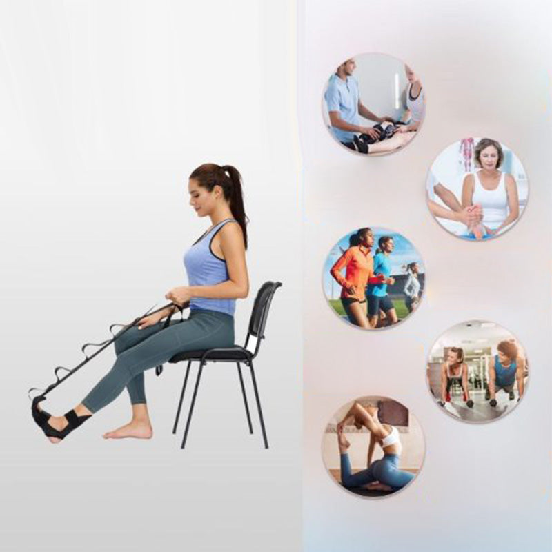 Sangle multifonctionnelle d'étirement pour pieds et jambes - Entraînement