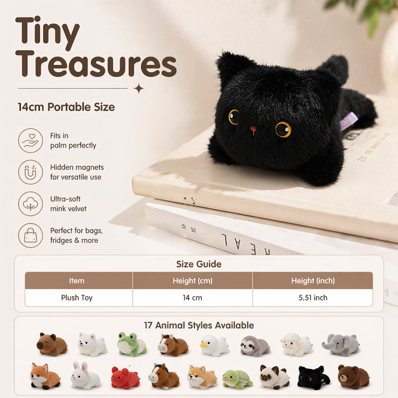 MAINTENANT ! Adorable aimant de réfrigérateur en peluche – Velours de vison premium, aimant caché, parfait pour réfrigérateur, ordinateur portable et sacs