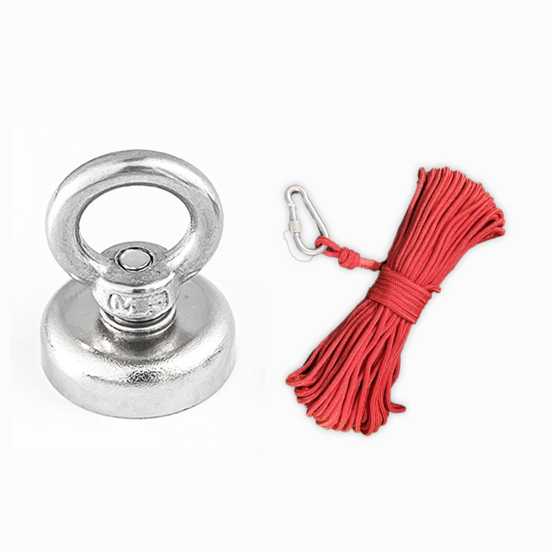 MAINTENANT ! Kit d'aimants de récupération magnétique pour eaux profondes – Forte traction, résistant à la rouille et durable – Parfait pour la chasse au trésor et la récupération sous-marine