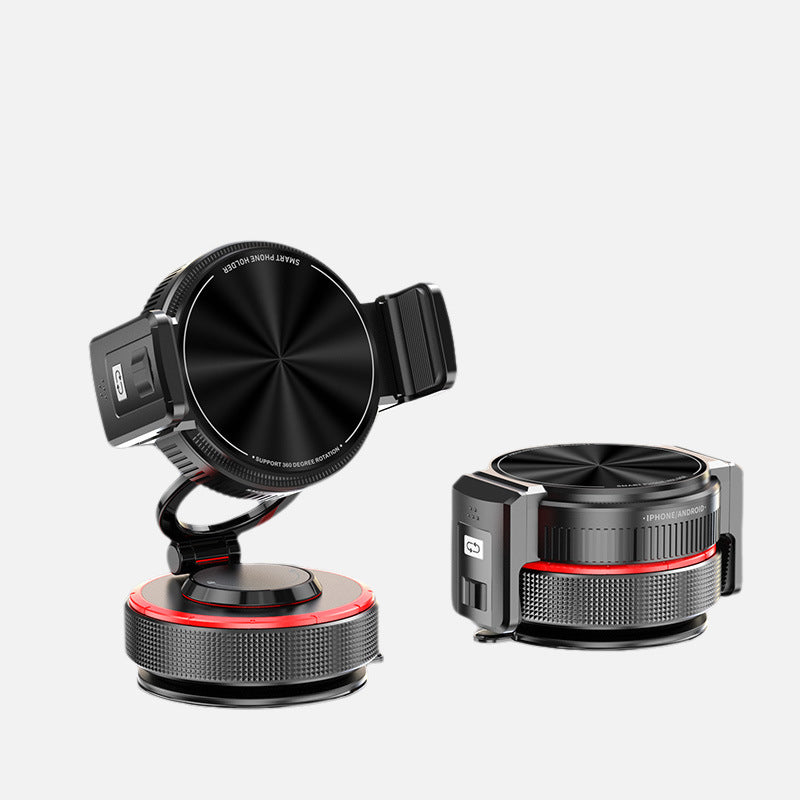 Support de téléphone magnétique universel et réglable pour voiture, base à ventouse Vacuum©, fixation magnétique stable, accessoire d'intérieur automobile