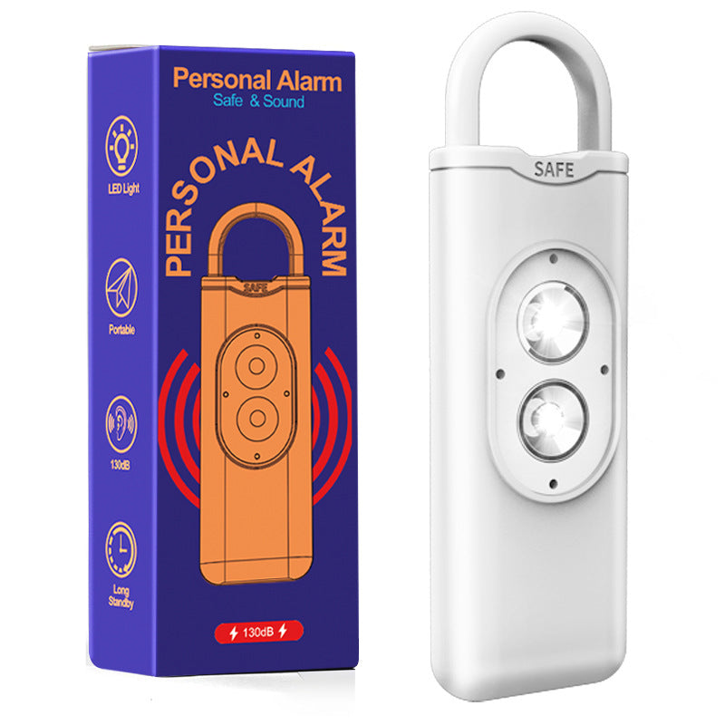 Porte-clés alarme anti-agression haute fréquence avec flash lumineux