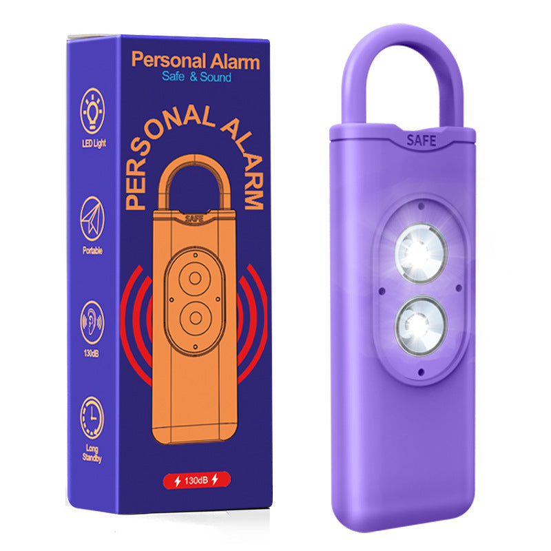 Porte-clés alarme anti-agression haute fréquence avec flash lumineux