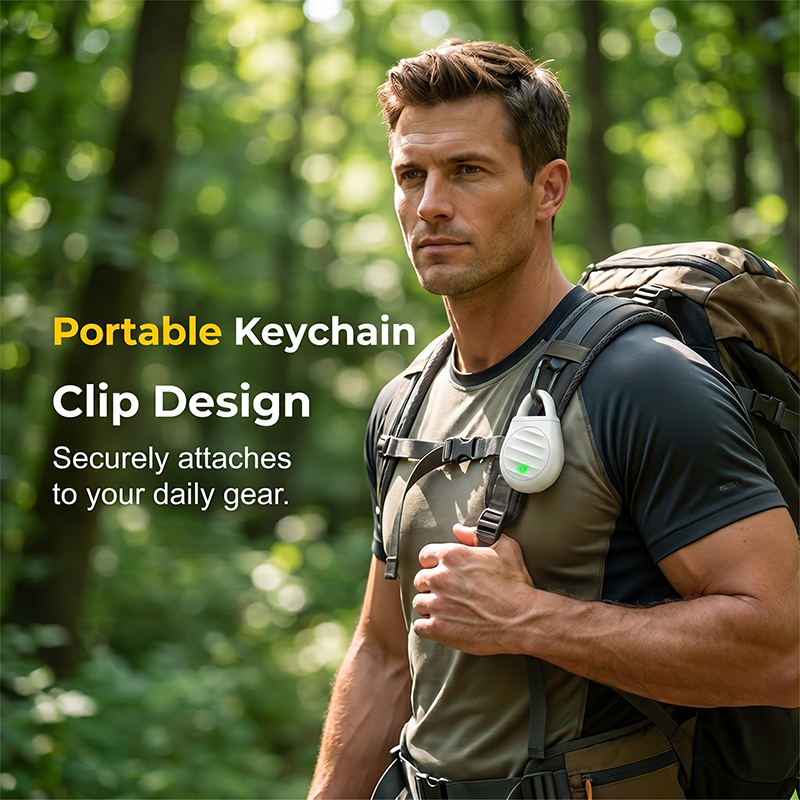 Fini les problèmes avec les oiseaux, les bêtes et les criquets ! Porte-clés répulsif à ultrasons portable pour oiseaux