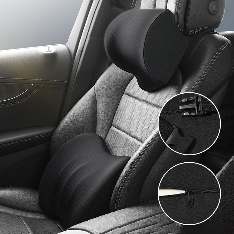 Appuie-tête et coussin lombaire ergonomiques pour siège de voiture