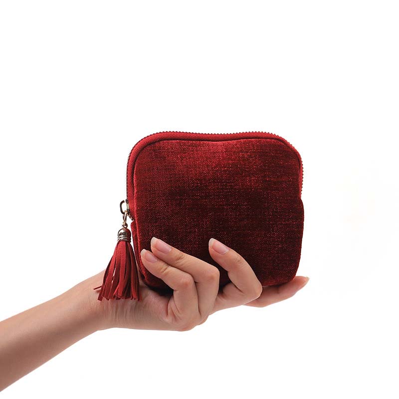 Mini Sac de Voyage à Bijoux avec Fermeture Éclair – Compact, Portable & Idéal pour Bagues, Boucles d'Oreilles & Colliers