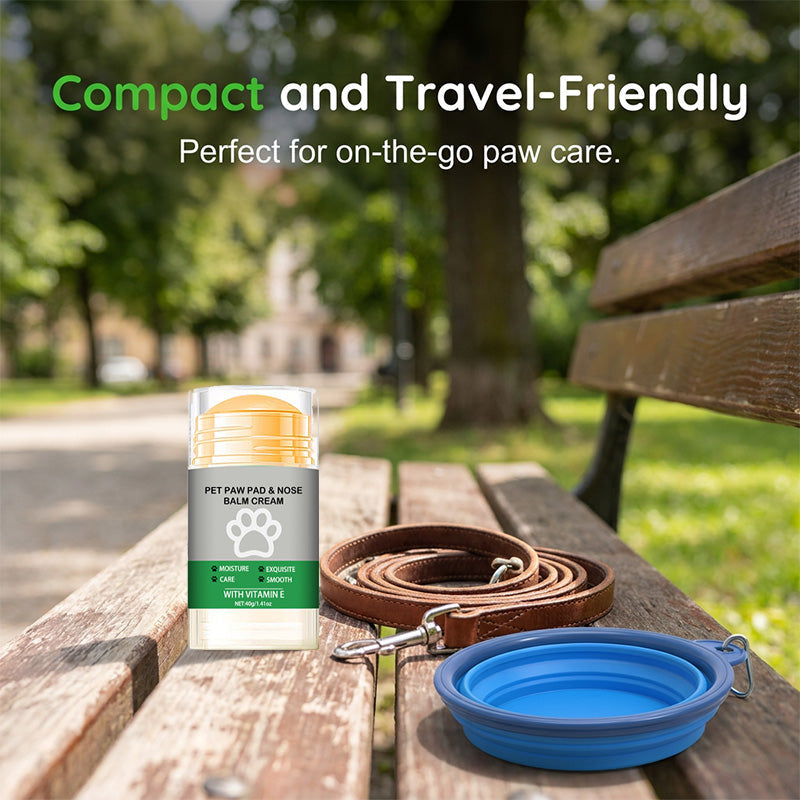 Baume hydratant pour coussinets d'animaux en stick – Coco et cire d'abeille, sans danger en cas de léchage, application facile et sans saleté