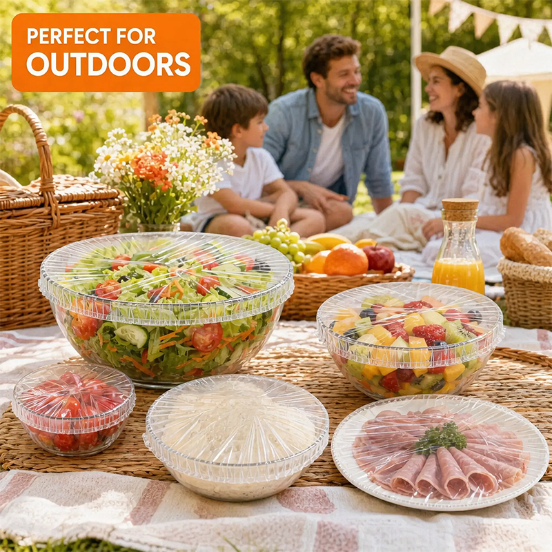 Couvercles extensibles jetables pour bols – Gardez les aliments frais et protégés facilement