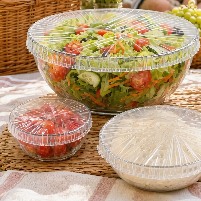 Couvercles extensibles jetables pour bols – Gardez les aliments frais et protégés facilement