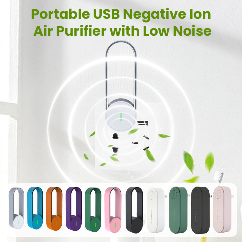 Purificateur d'air portable à ions négatifs USB silencieux