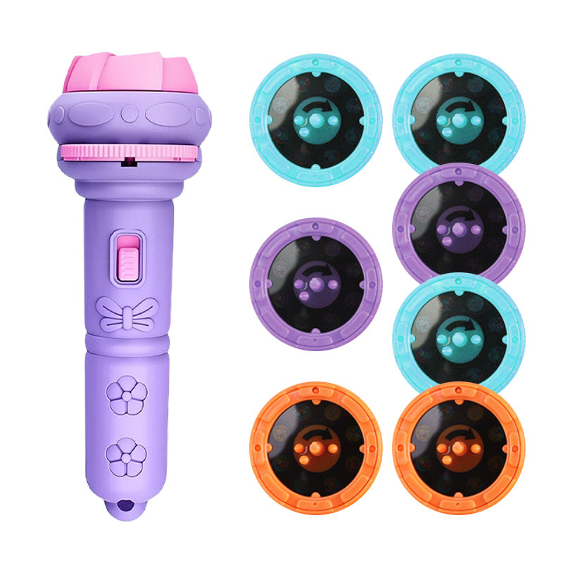 Lampe torche projecteur éducatif pour enfants Clic, projette et apprend – Une aventure nocturne de poche