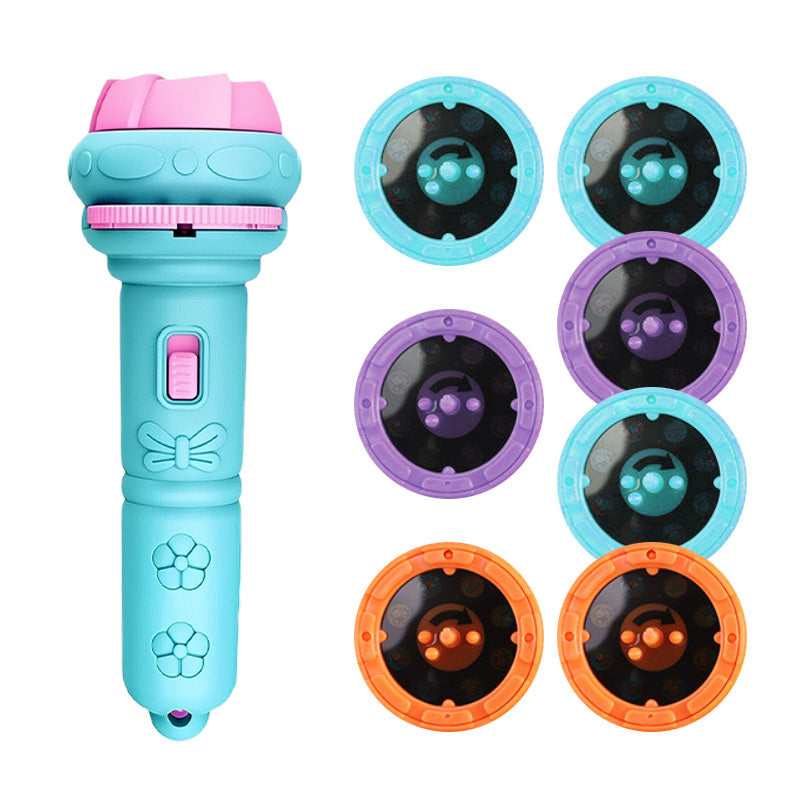 Lampe torche projecteur éducatif pour enfants Clic, projette et apprend – Une aventure nocturne de poche