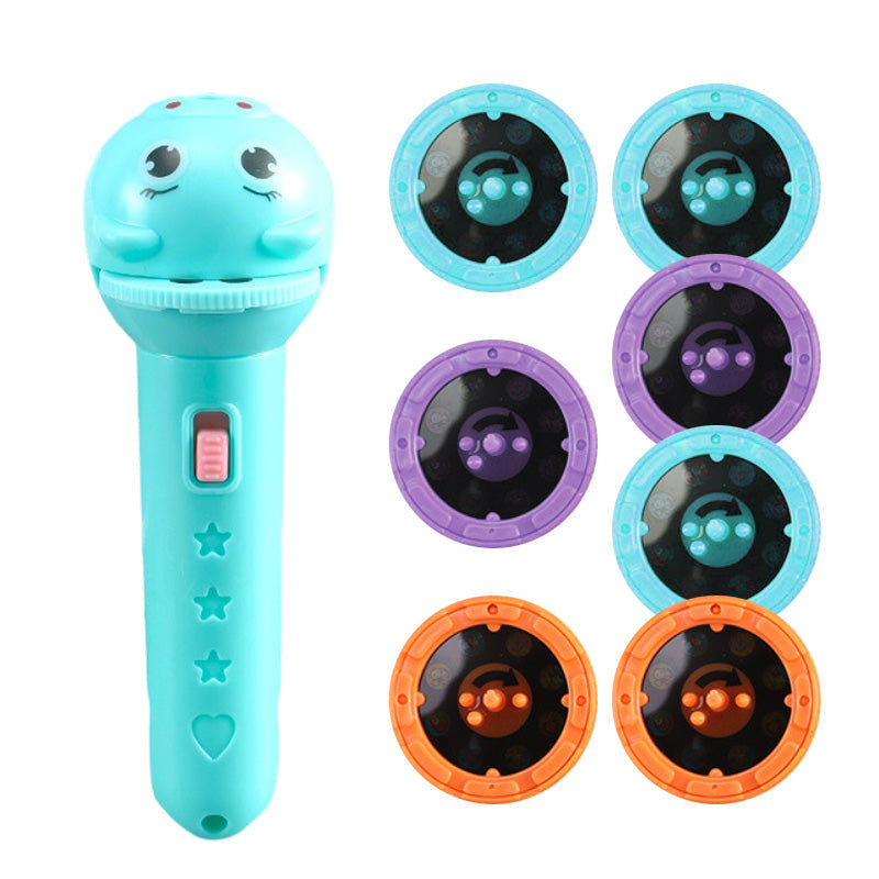 Lampe torche projecteur éducatif pour enfants Clic, projette et apprend – Une aventure nocturne de poche