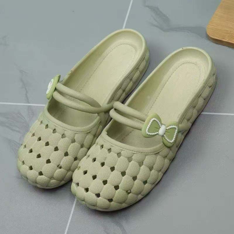 Mules Respirantes à Nœud – Chaussons Nuage
