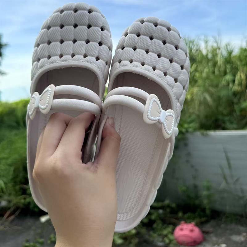 Mules Respirantes à Nœud – Chaussons Nuage