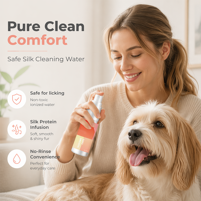 Vaporisateur nettoyant doux pour animaux à l'eau ionisée