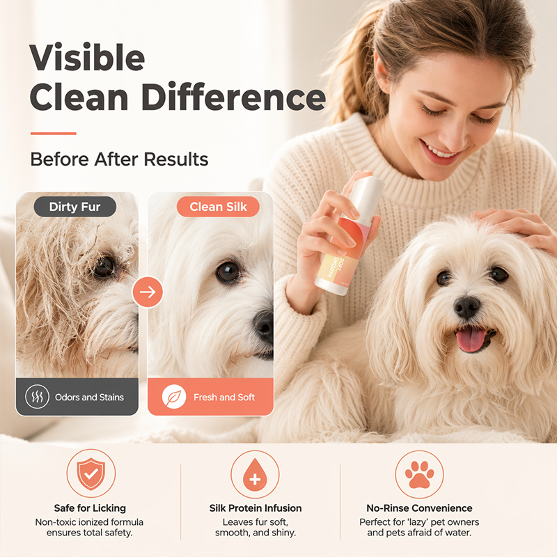 Vaporisateur nettoyant doux pour animaux à l'eau ionisée