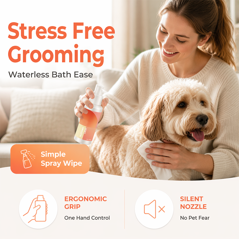Vaporisateur nettoyant doux pour animaux à l'eau ionisée