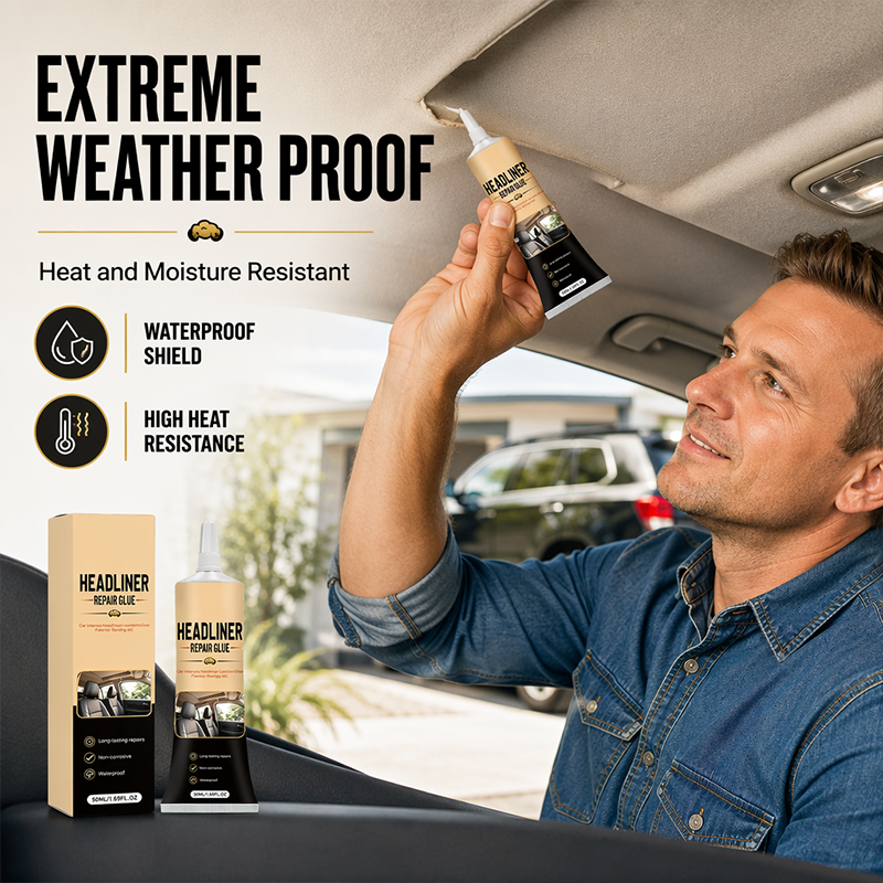 Plus de 49K vendus Colle de réparation imperméable pour ciel de toit de voiture, Adhésif haute résistance pour ciel de toit et intérieur de voiture affaissés