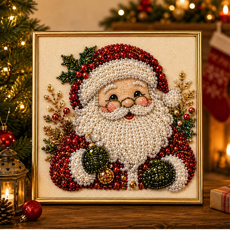 Kit de peinture de Noël perles et strass
