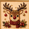 Kit de peinture de Noël perles et strass