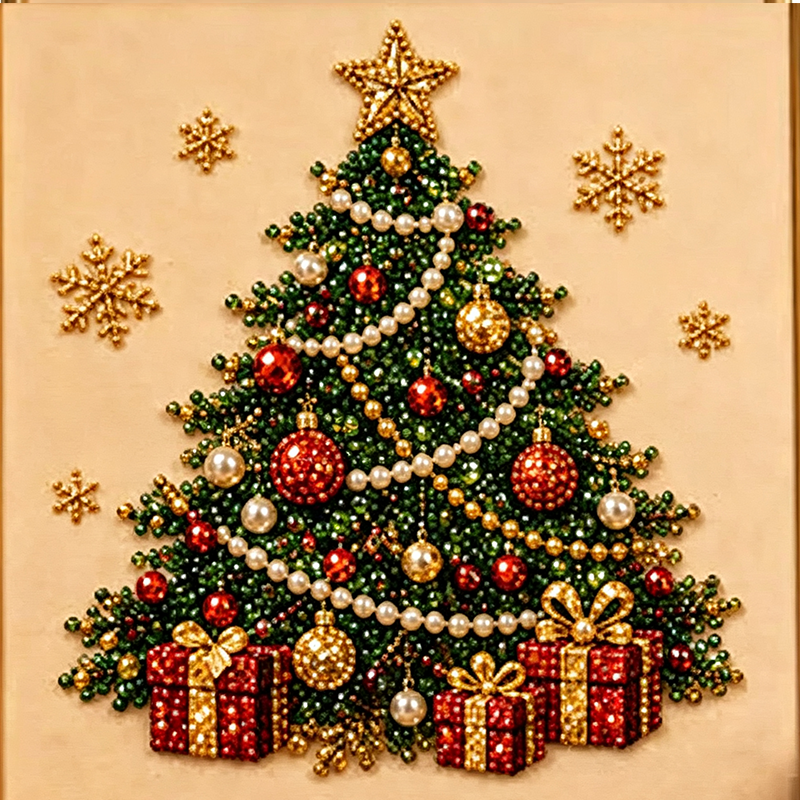 Kit de peinture de Noël perles et strass