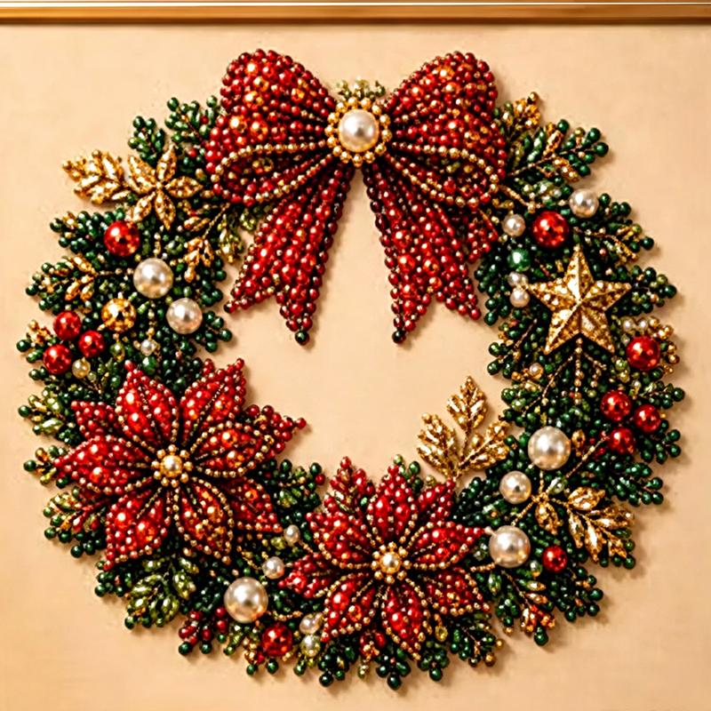 Kit de peinture de Noël perles et strass