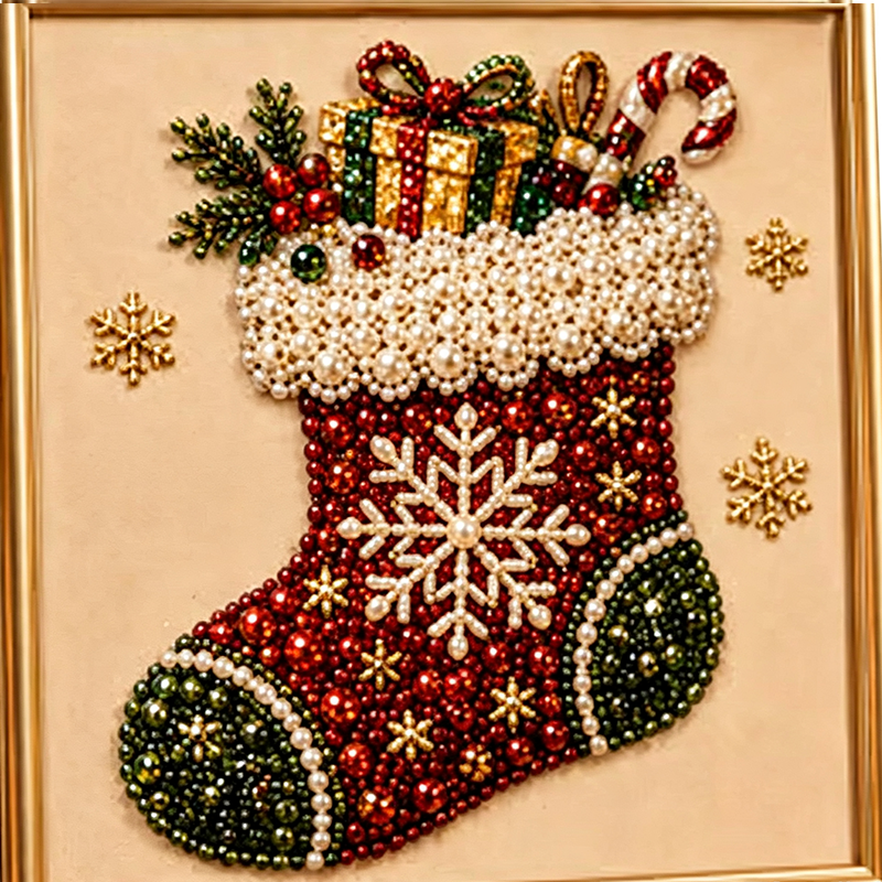 Kit de peinture de Noël perles et strass