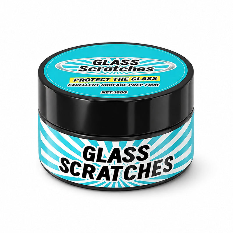 Pâte multi-usage pour la réparation des rayures sur le verre – 50 g, pour fenêtres, miroirs et vitres de voiture