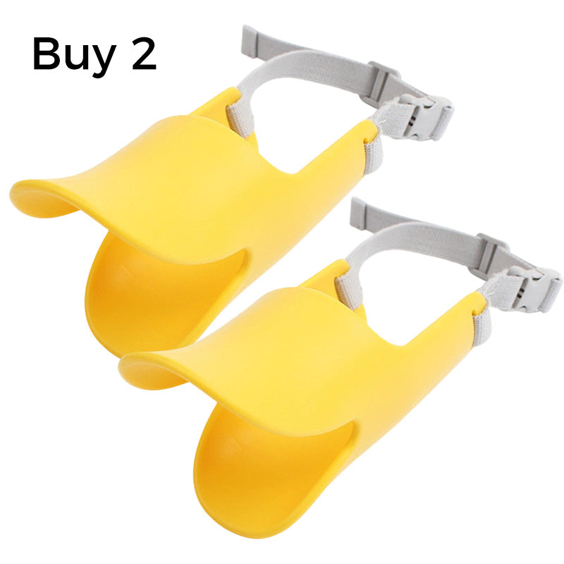 Surprise ! Protégez-vous et vos compagnons à fourrure ! Museau de chien en silicone en forme de bec de canard mignon